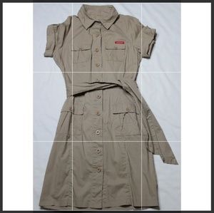 Dickies Khaki Midi Dress